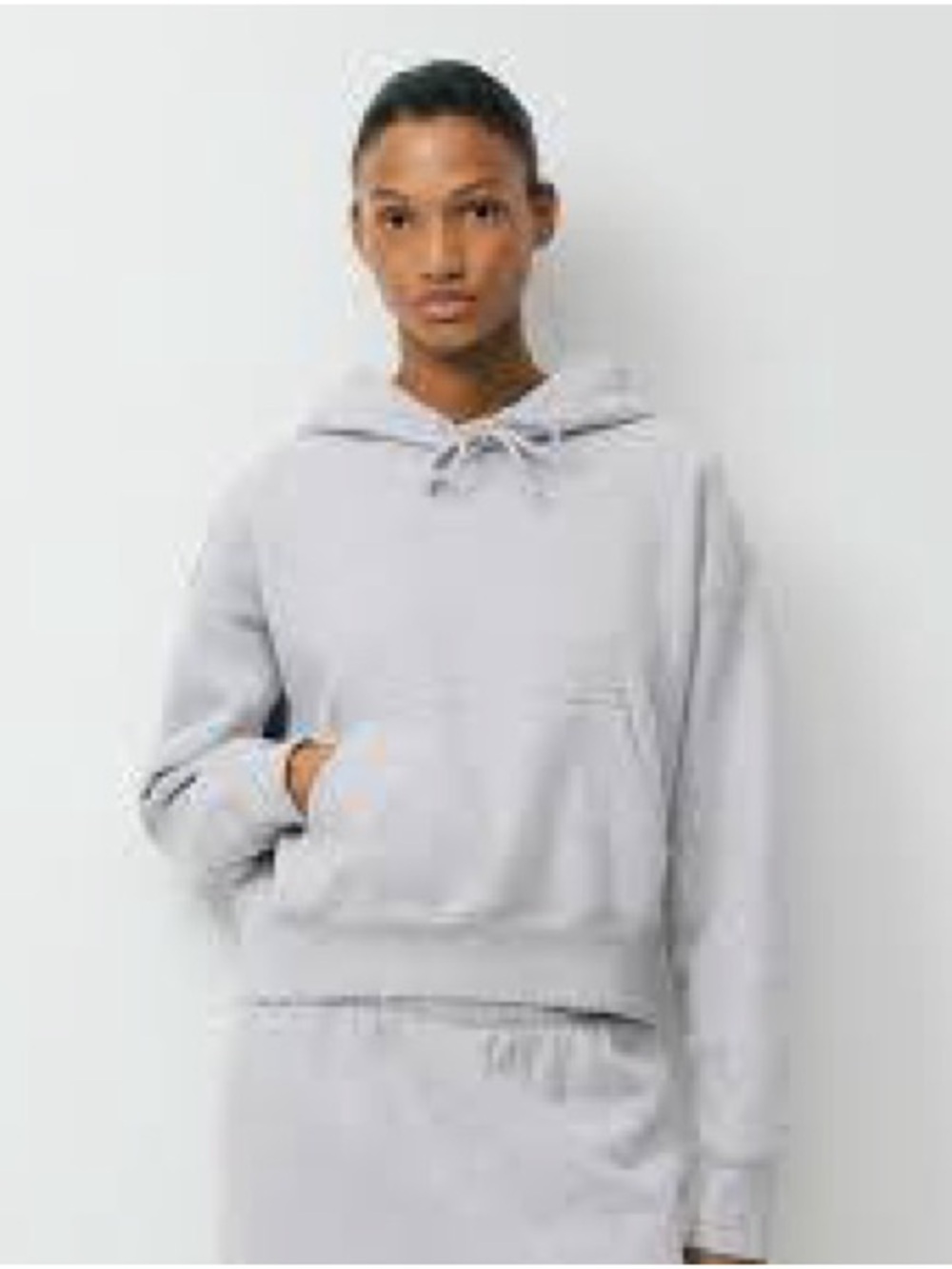 TNA Light Gray Hoodie Sweatshirt - Women's Pullover